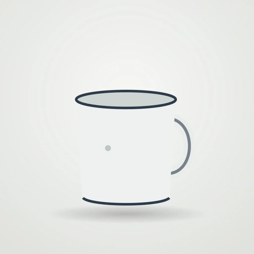 Camp enamel mug 350 ml