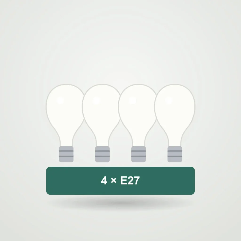 Lumen smart bulb E27, 4-pack